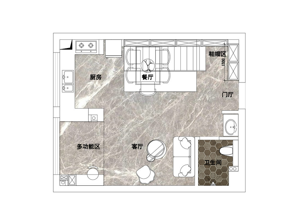 復(fù)地海上?，F(xiàn)代風(fēng)格loft裝修效果圖