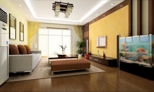 看男教師與女白領的120平時尚懷舊美家裝修效果圖